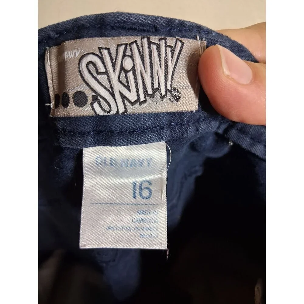 Old Navy Skinny Denim Blue Jeans Girls Size 16 AF3